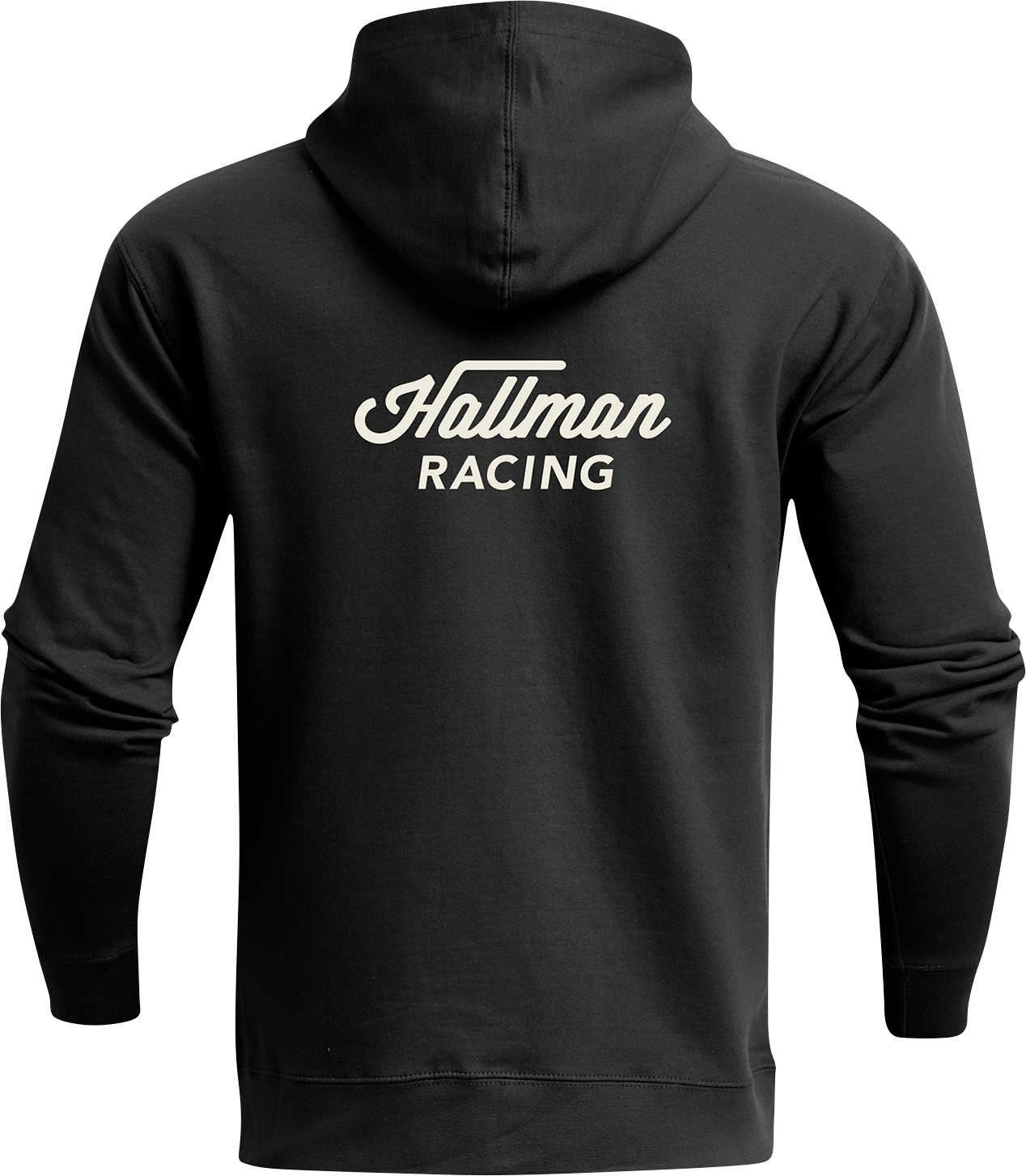 Black THOR Hallman Heritage Zip-Up Sweatshirt in Small size, featuring a front zipper and classic design.
