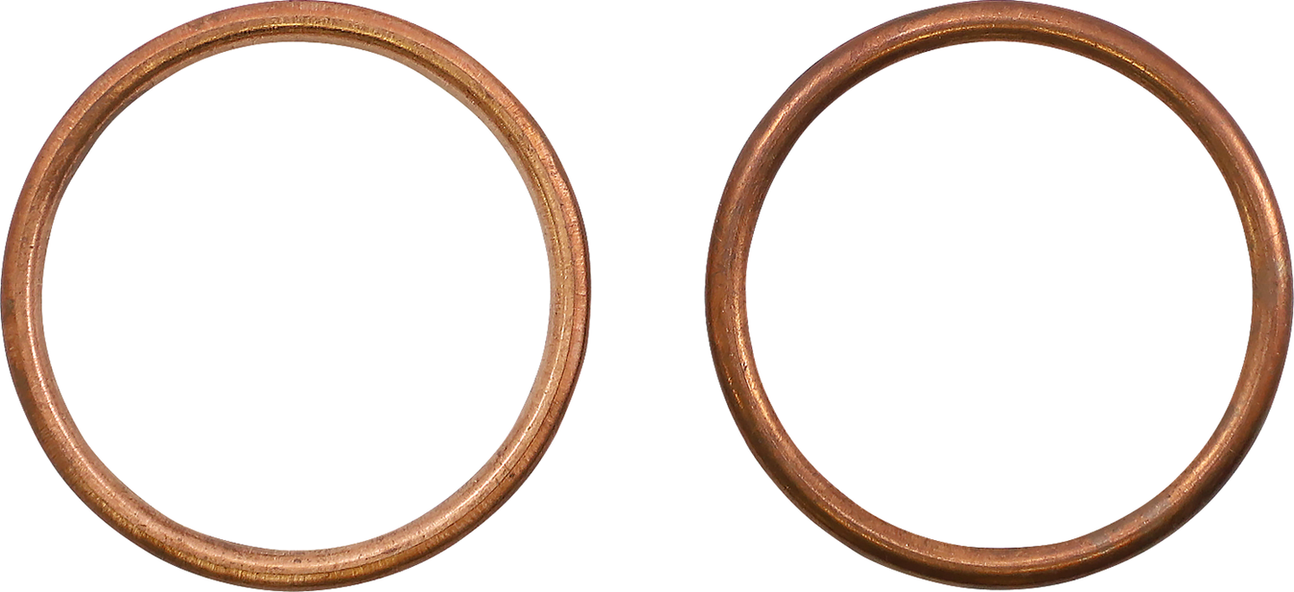 MOOSE OFFROAD exhaust gasket kit for Honda 4-stroke and 2-stroke engines, showing gaskets and installation components.