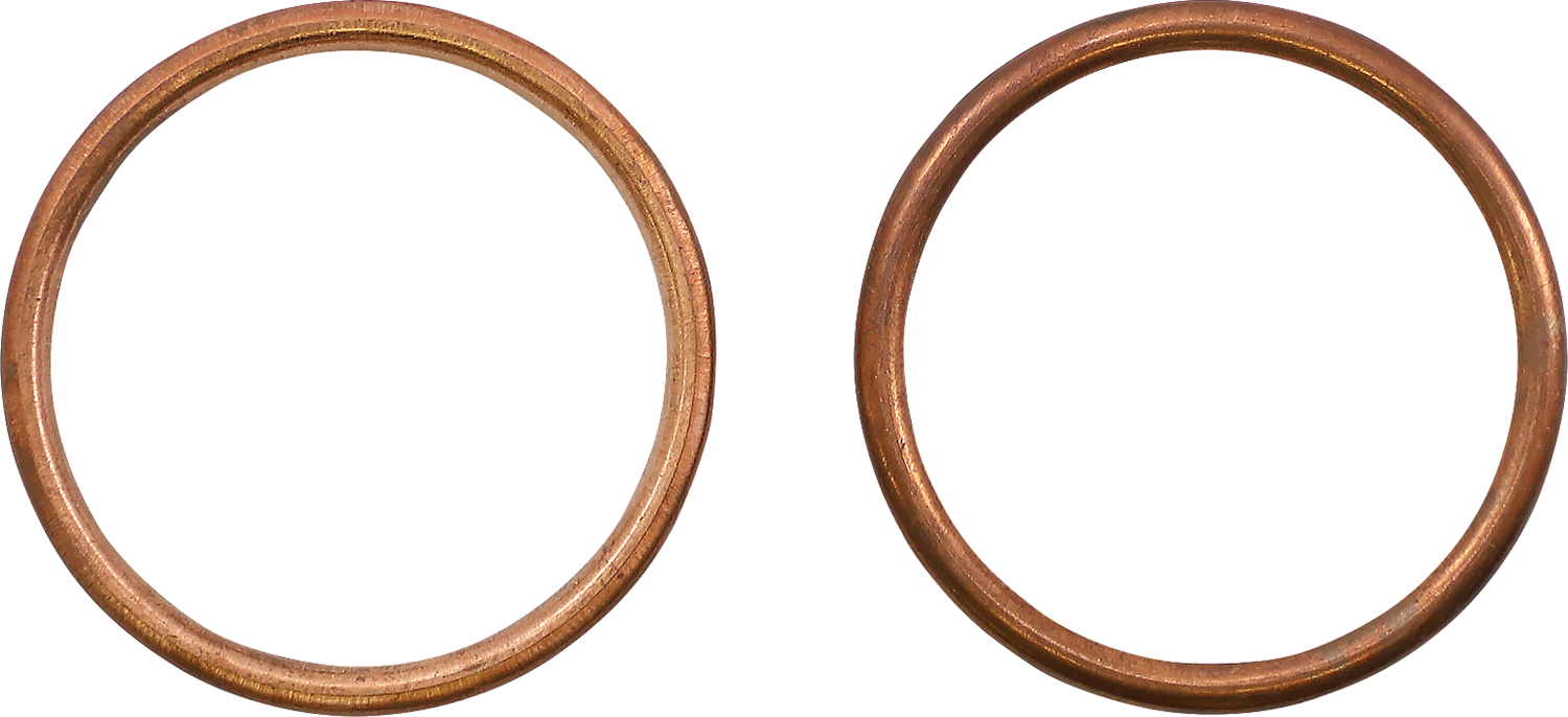 MOOSE OFFROAD exhaust gasket kit for Honda 4-stroke and 2-stroke engines, showing gaskets and installation components.
