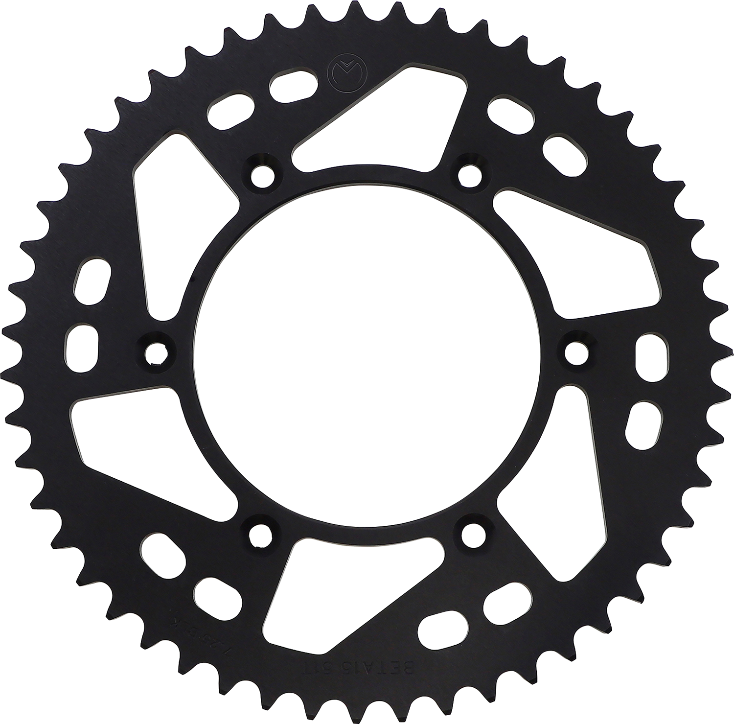Moose Offroad 51-Tooth Aluminum Rear Sprocket - Black, Beta 1211-BET-51-10