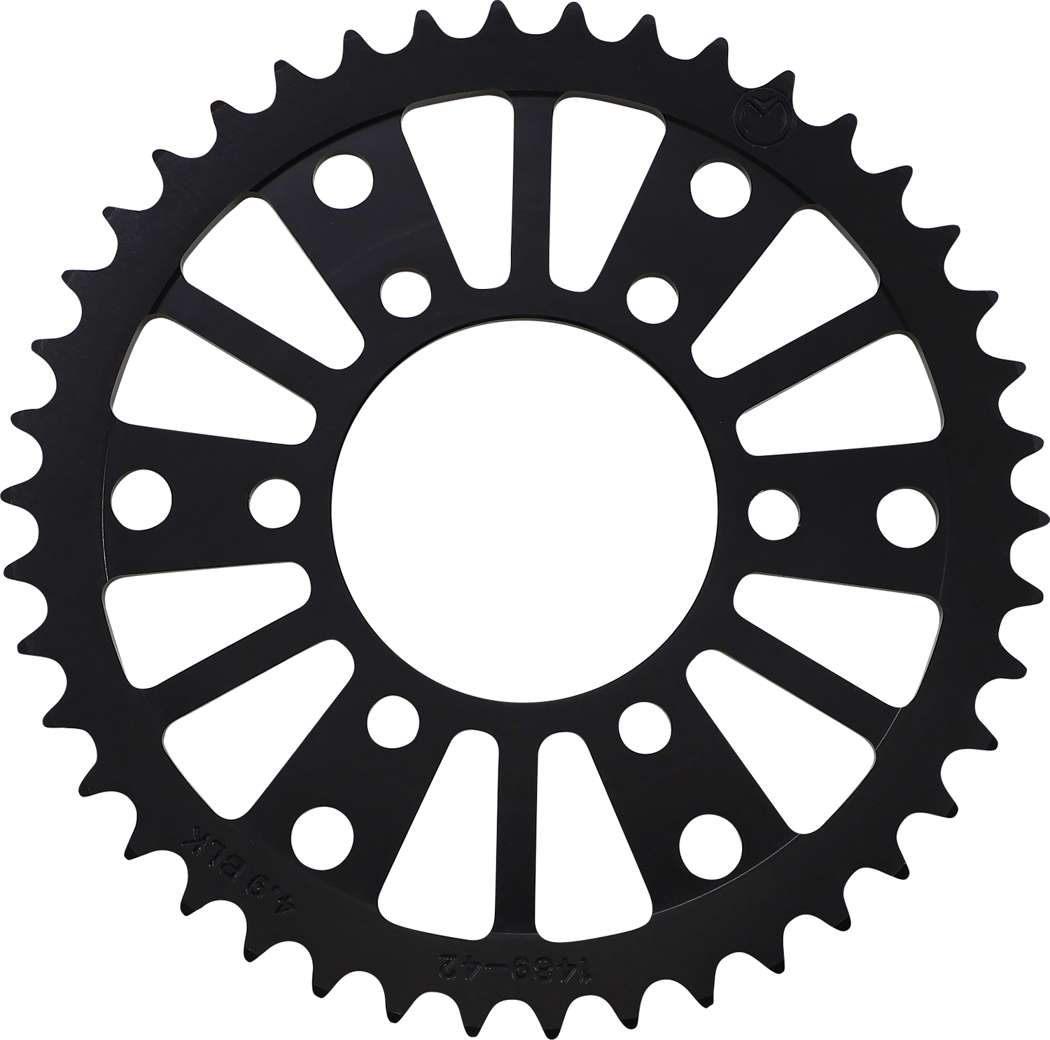 Moose Offroad 42-tooth rear sprocket for Kawasaki off-road motorcycles, part number 1211-1489-42-10, with visible teeth and metal finish.