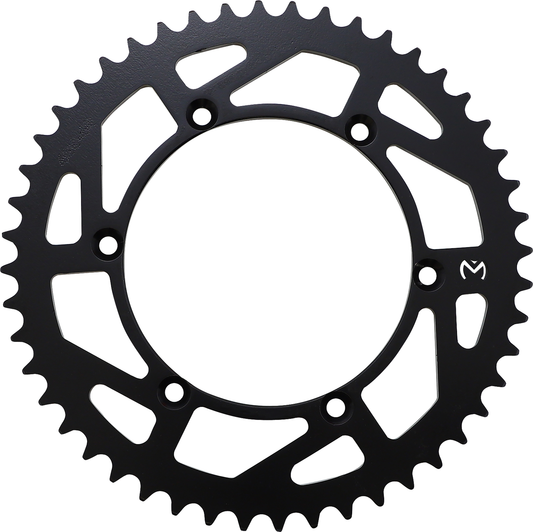 Moose Offroad 48-tooth rear sprocket for Kawasaki and Suzuki motorcycles, part #1210-460-48-STL, showing the sprocket's teeth and design.