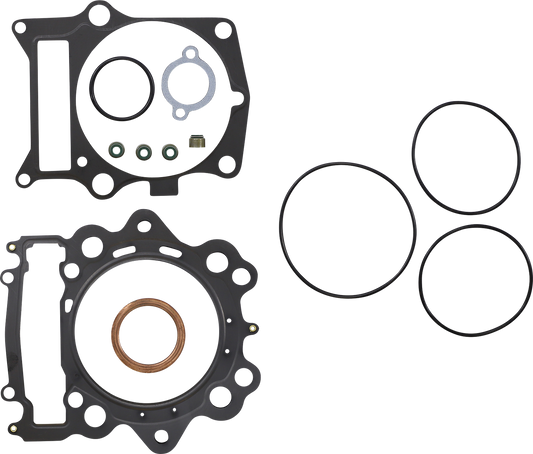 Moose Offroad Yamaha top end gasket kit, including multiple gaskets and seals, for engine repair and maintenance.