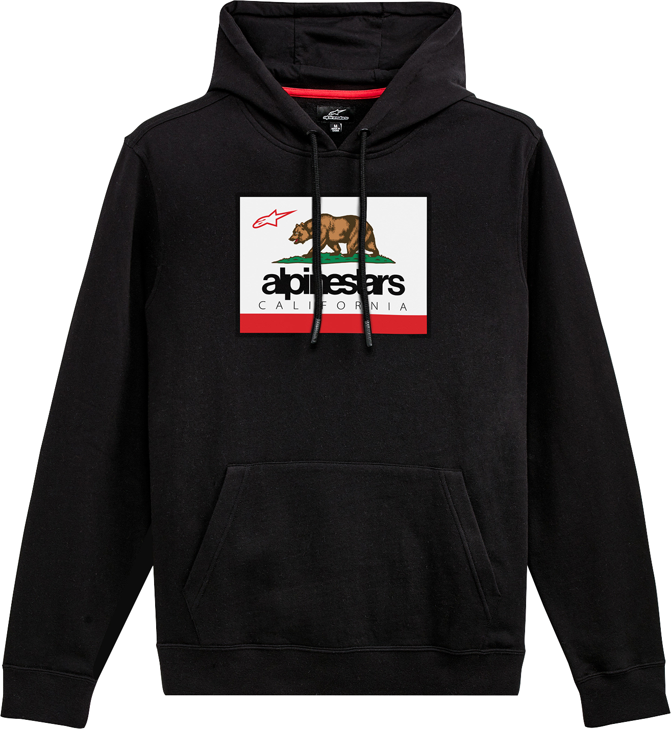 Alpinestars Cali 2.0 hoodie for men in black, size 2XL, featuring a comfortable fit and stylish design.