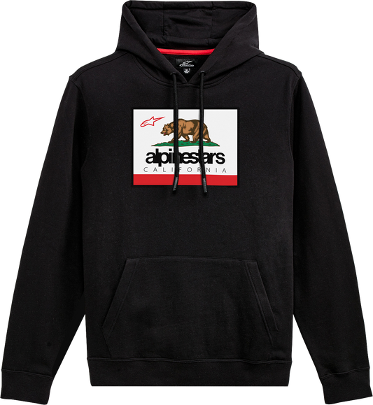Alpinestars Cali 2.0 Black hoodie for men, size 2XL, featuring a casual fit and branding details.