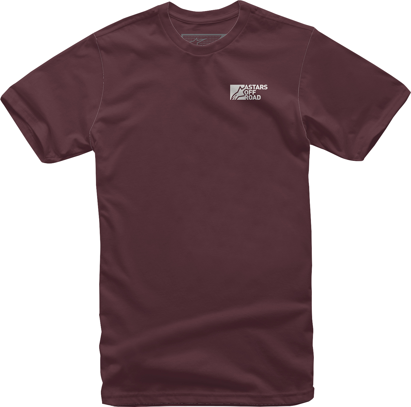Alpinestars Painted T-Shirt in maroon, large size, featuring graphic design on front, made of soft cotton fabric.