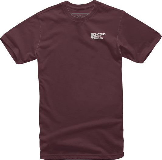 Alpinestars Painted T-Shirt in maroon, size XL, featuring a graphic design on the front.
