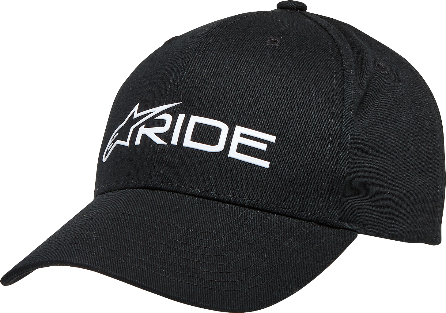 Alpinestars Ride 3.0 black and white hat, one size, with logo details visible in the image.