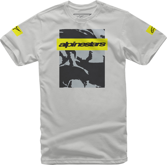 Alpinestars Tactical T-Shirt in silver, 2XL size, featuring the Alpinestars logo on the front, made from comfortable fabric.