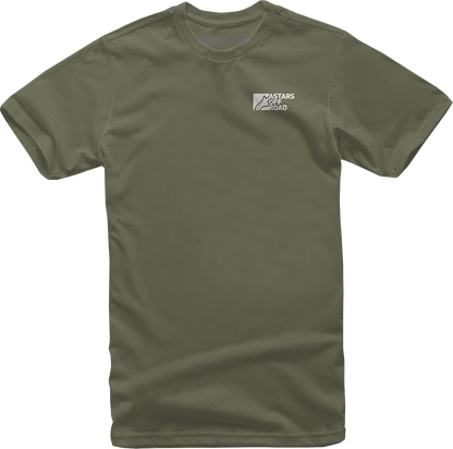 Alpinestars Painted T-Shirt in military green, casual men's t-shirt with graphic design, made by ALPINESTARS.