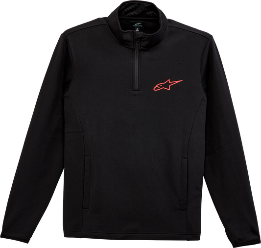 ALPINESTARS, Alpinestars Mission Jacket Black Size XL - Lightweight Quarter-Zip Athletic Outerwear