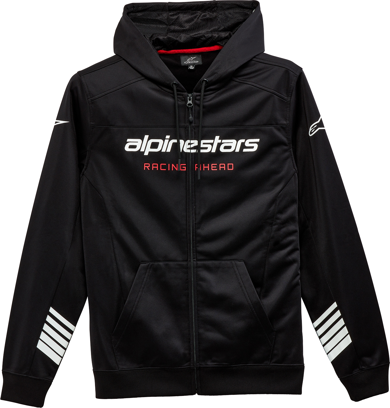 Alpinestars Session LXE fleece hoodie in black, medium size, with a soft fleece texture and front pocket detail.