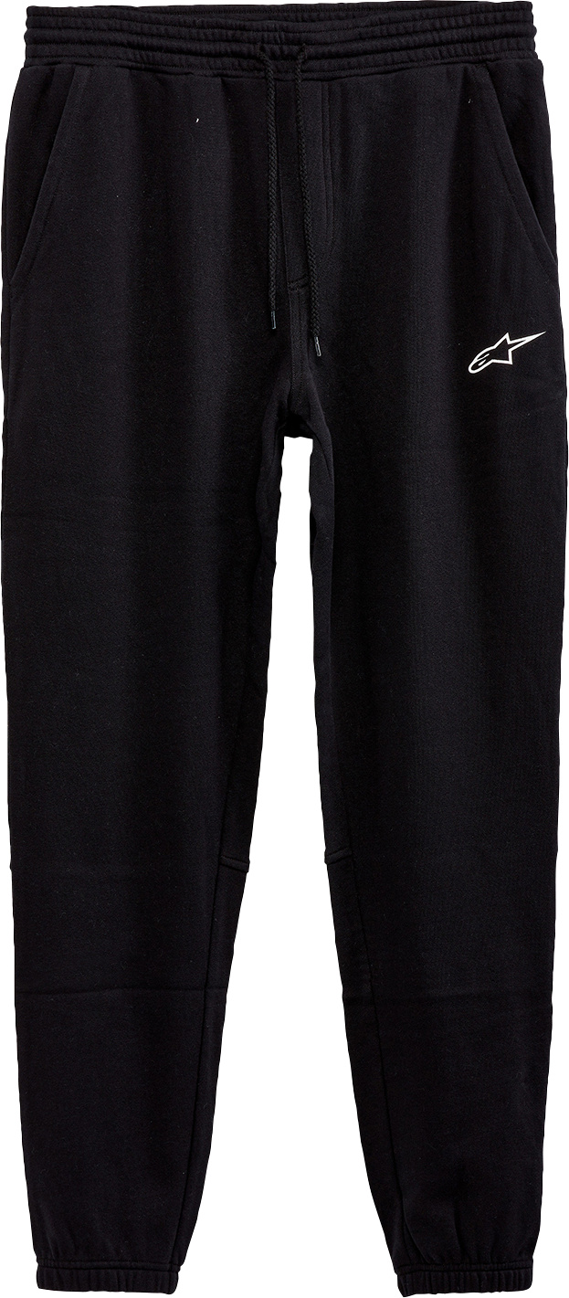 Alpinestars Rendition Pants in black, size XL, featuring reinforced knees and adjustable waist for motorcycle riding comfort.