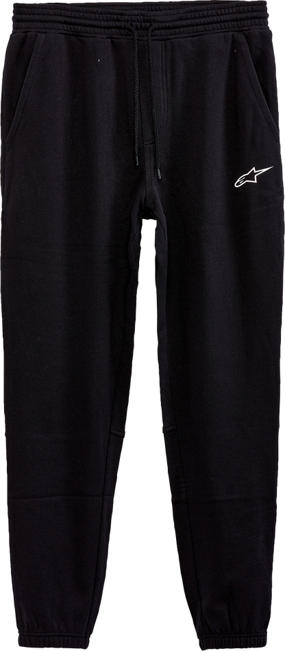 Alpinestars Rendition Pants in black, size XL, featuring reinforced knees and adjustable waist for motorcycle riding comfort.
