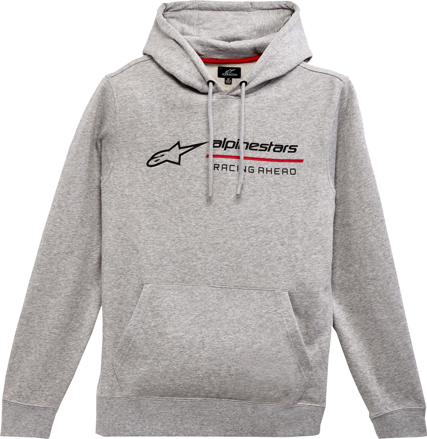 Alpinestars Linear Race Hoodie in Heather Gray, XL size, featuring a casual fit with the Alpinestars logo on the front.