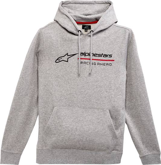 Alpinestars Linear Race Hoodie in Heather Gray, XL size, featuring a casual fit with the Alpinestars logo on the front.
