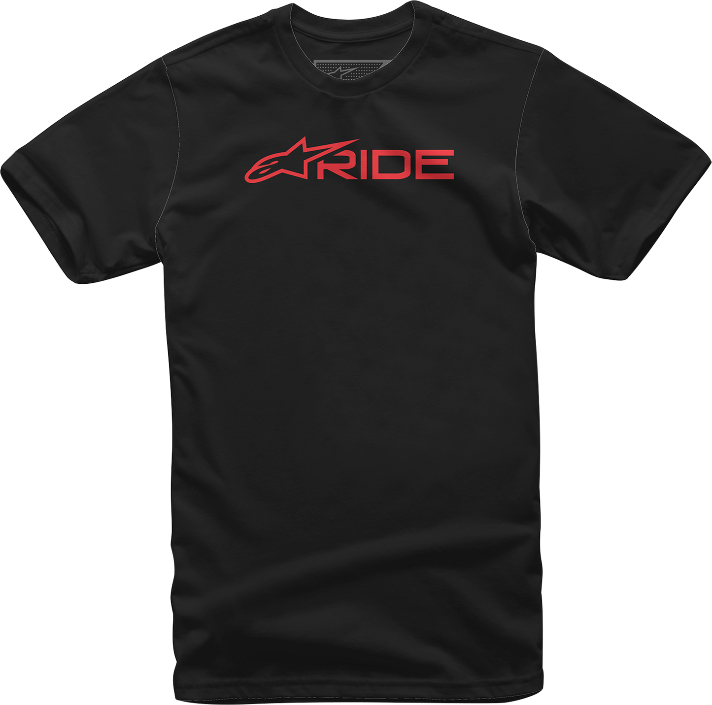 ALPINESTARS, Alpinestars Ride 3.0 T-Shirt - Black/Red, XL - Comfortable Combed Cotton