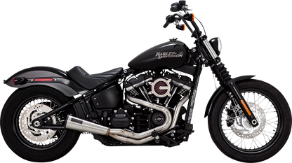 VANCE & HINES, Vance & Hines 27323 2-into-1 Upsweep Exhaust System in Brushed Stainless Steel