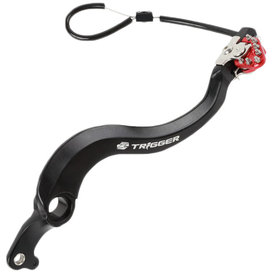 ZETA Trigger Brake Pedal for Honda, part number ZE90-7012, showing a close-up of the black metal brake pedal with mounting hardware.