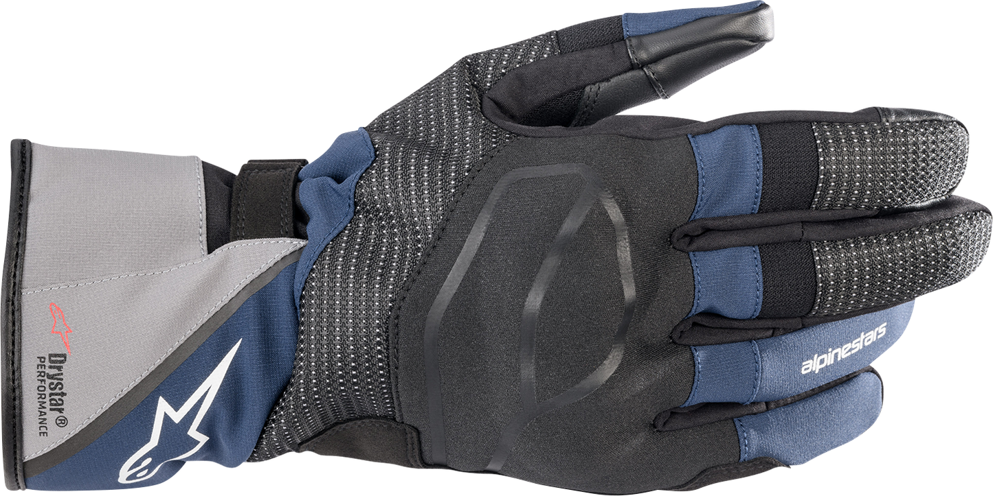 ALPINESTARS, Alpinestars Andes V3 Drystar® Gloves - Black and Dark Blue, 2XL - Model 3527521-1267-2X