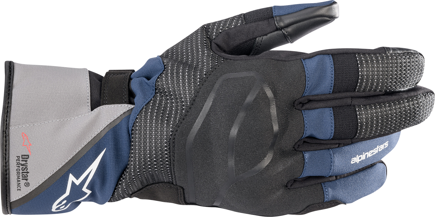 ALPINESTARS, Alpinestars Andes V3 Drystar® Gloves - Black and Dark Blue, 2XL - Model 3527521-1267-2X