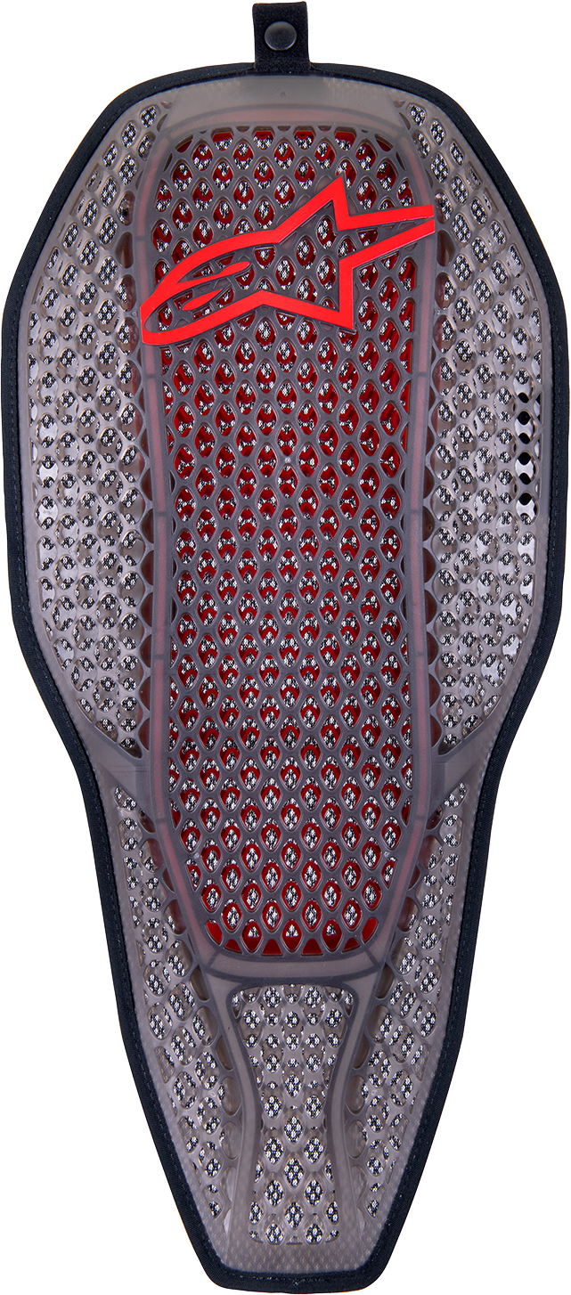 ALPINESTARS, Alpinestars Nucleon Flex PROi Full Back Protector Insert - Small, Transparent Smoke/Red - Part 6526323-003-S