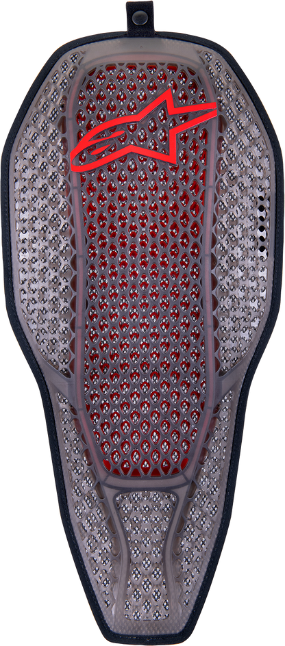 ALPINESTARS, Alpinestars Nucleon Flex PROi Full Back Protector Insert - Small, Transparent Smoke/Red - Part 6526323-003-S