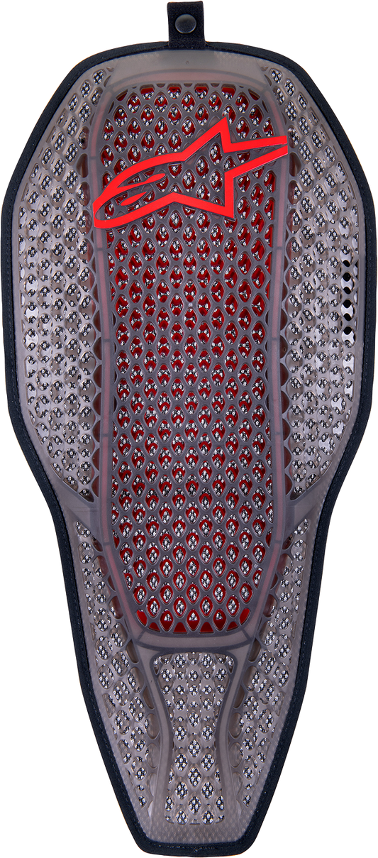 ALPINESTARS, Alpinestars Nucleon Flex PROi Full Back Protector Insert - Small, Transparent Smoke/Red - Part 6526323-003-S
