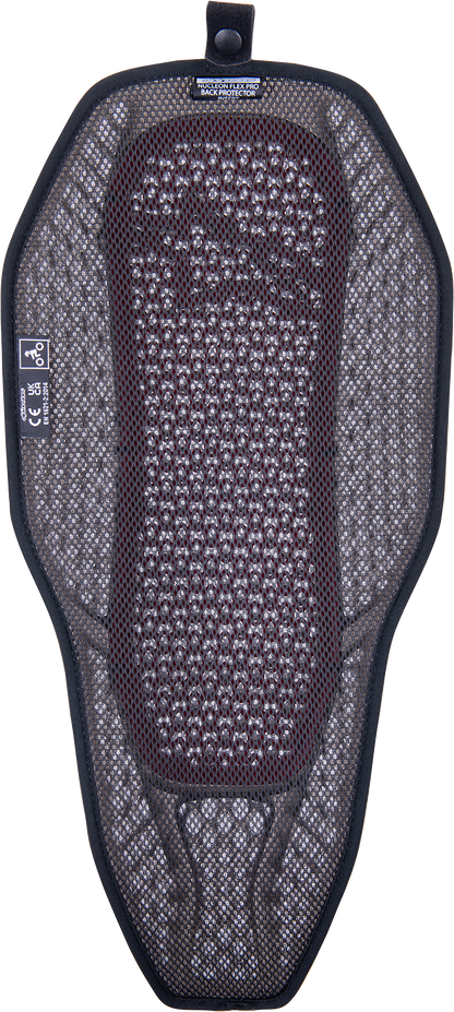 ALPINESTARS, Alpinestars Nucleon Flex PROi Full Back Protector Insert - Small, Transparent Smoke/Red - Part 6526323-003-S
