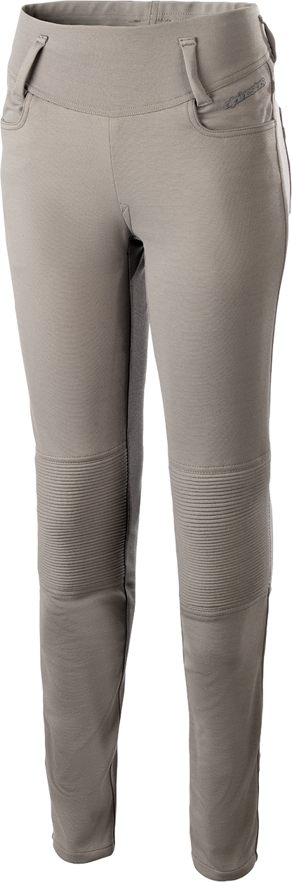 Alpinestars Stella Banshee Pants in vetiver tan color, size XL, made of durable riding textile with knee and hip protective padding.