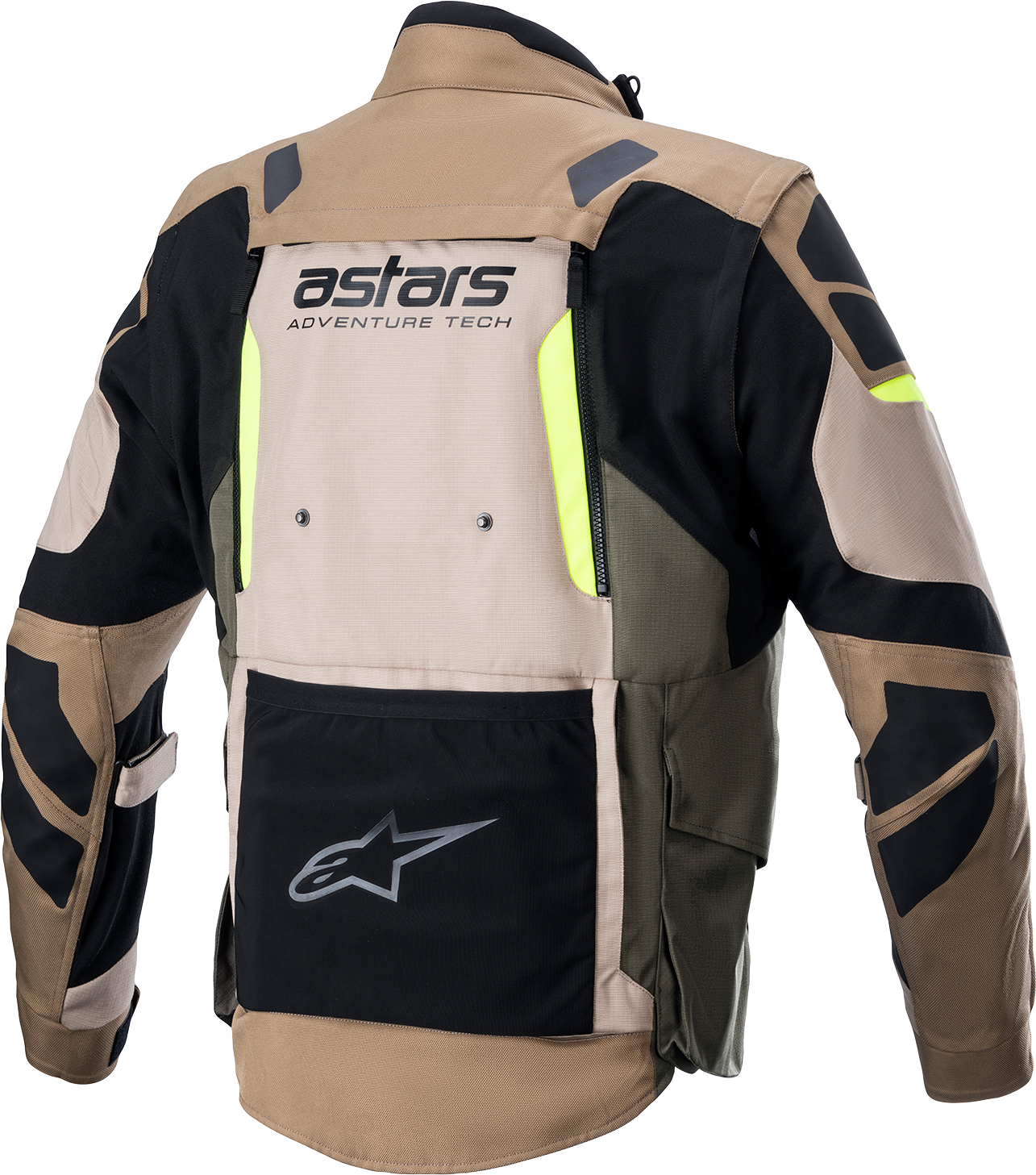 Alpinestars Halo Drystar® motorcycle jacket in 2XL, waterproof and breathable with Tech-Air® compatibility, shown on a hanger.
