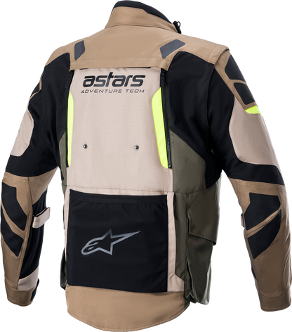 Alpinestars Halo Drystar® motorcycle jacket in 4XL, waterproof and ventilated with Tech-Air® Ready design, black color.