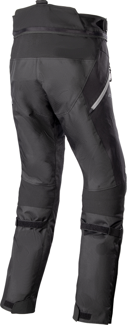 Alpinestars Stella Bogota Drystar motorcycle pants in black, medium size, featuring protective armor and durable fabric for riding.