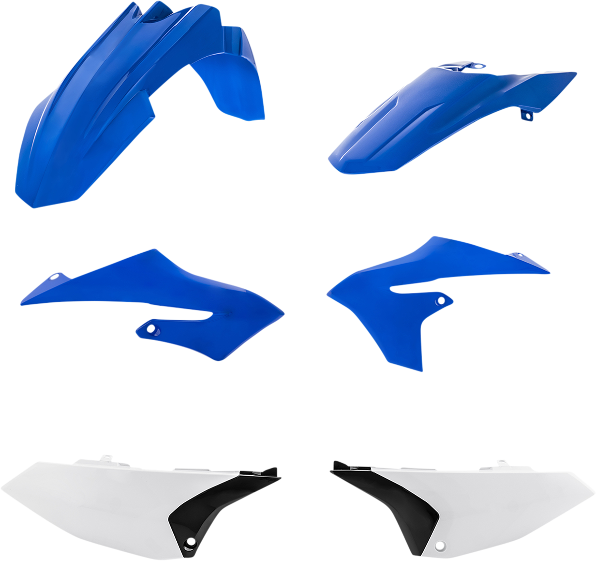 Acerbis OEM YZ 65 2018-2023 standard replacement body kit, including motorcycle body panels, in a natural color.
