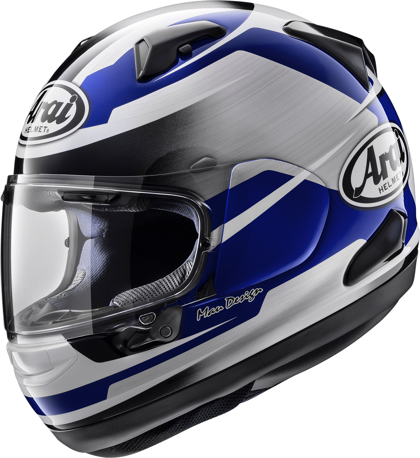 ARAÏ HELMETS Quantum-X Steel Blue motorcycle helmet with VAS-MV shield and Pinlock 120 MaxVision, large size.