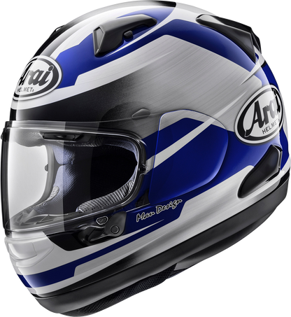 Arai Helmets Quantum-X Steel Blue 2XL motorcycle helmet with VAS-Max Vision Shield and Pinlock MaxVision system.