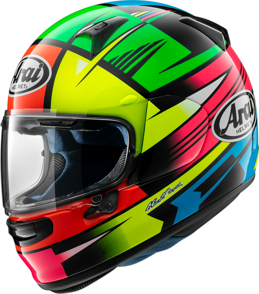 Arai Helmets Regent-X Rock Multi motorcycle helmet in medium size with colorful rock pattern design