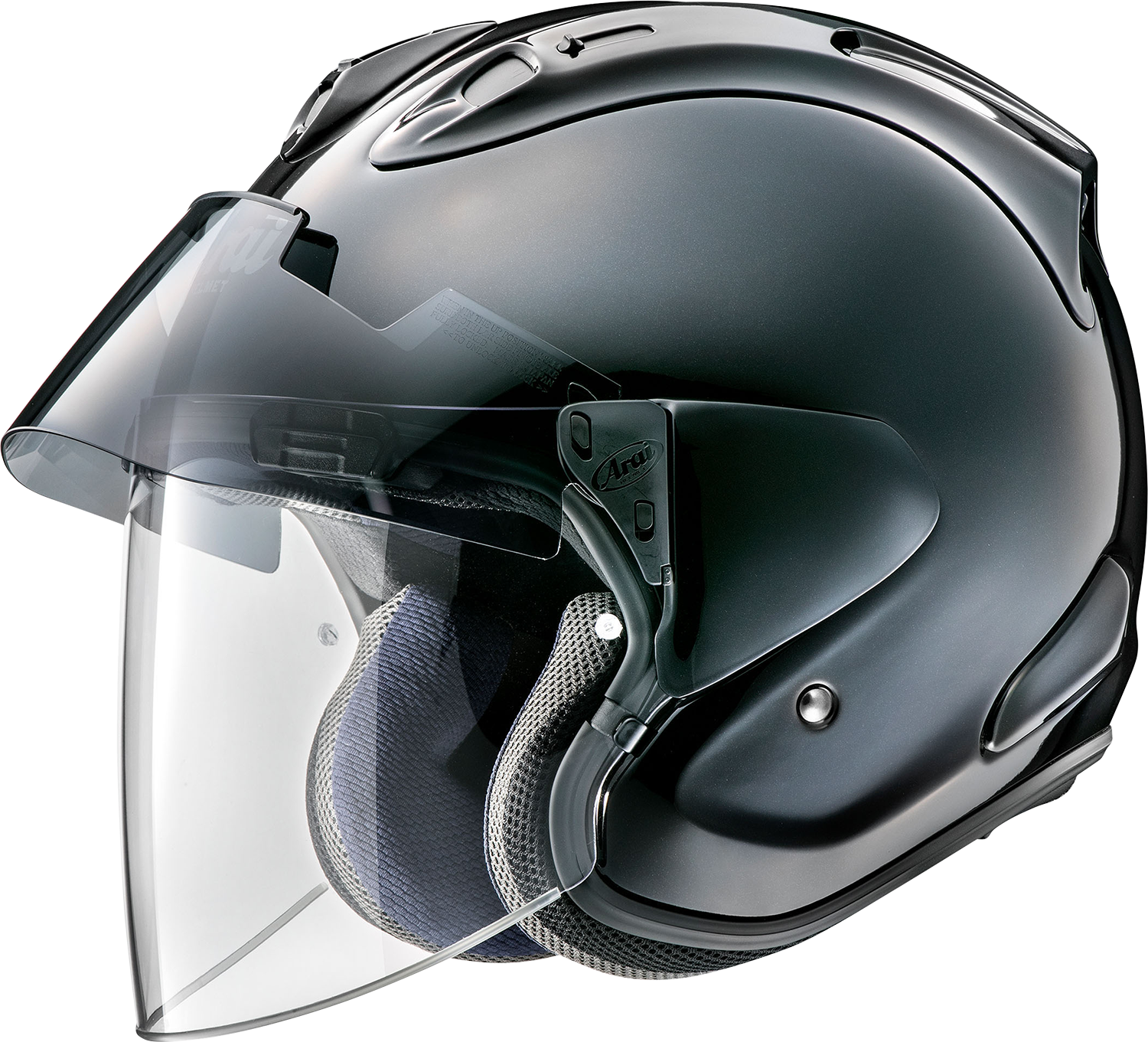 ARAÏ HELMETS Ram-X Diamond Black helmet in XS size with sleek black design and aerodynamic shape.