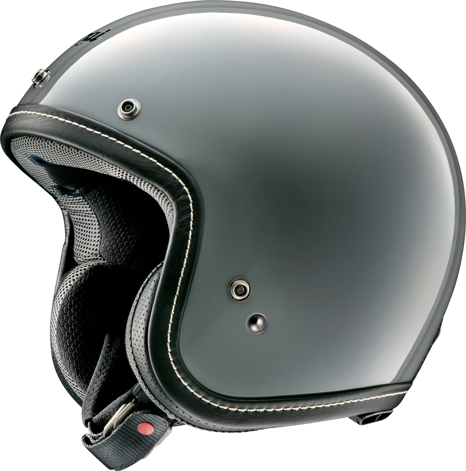 Arai Helmets Classic-V helmet in modern gray, XS size, featuring sleek design and ventilation for motorcycle riding comfort.