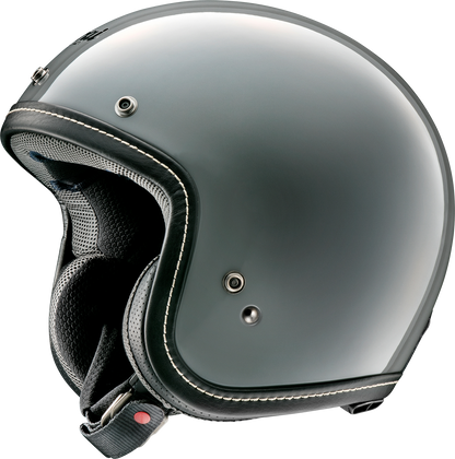 Arai Helmets Classic-V helmet in modern gray color, XL size, with a sleek aerodynamic design and vent details.