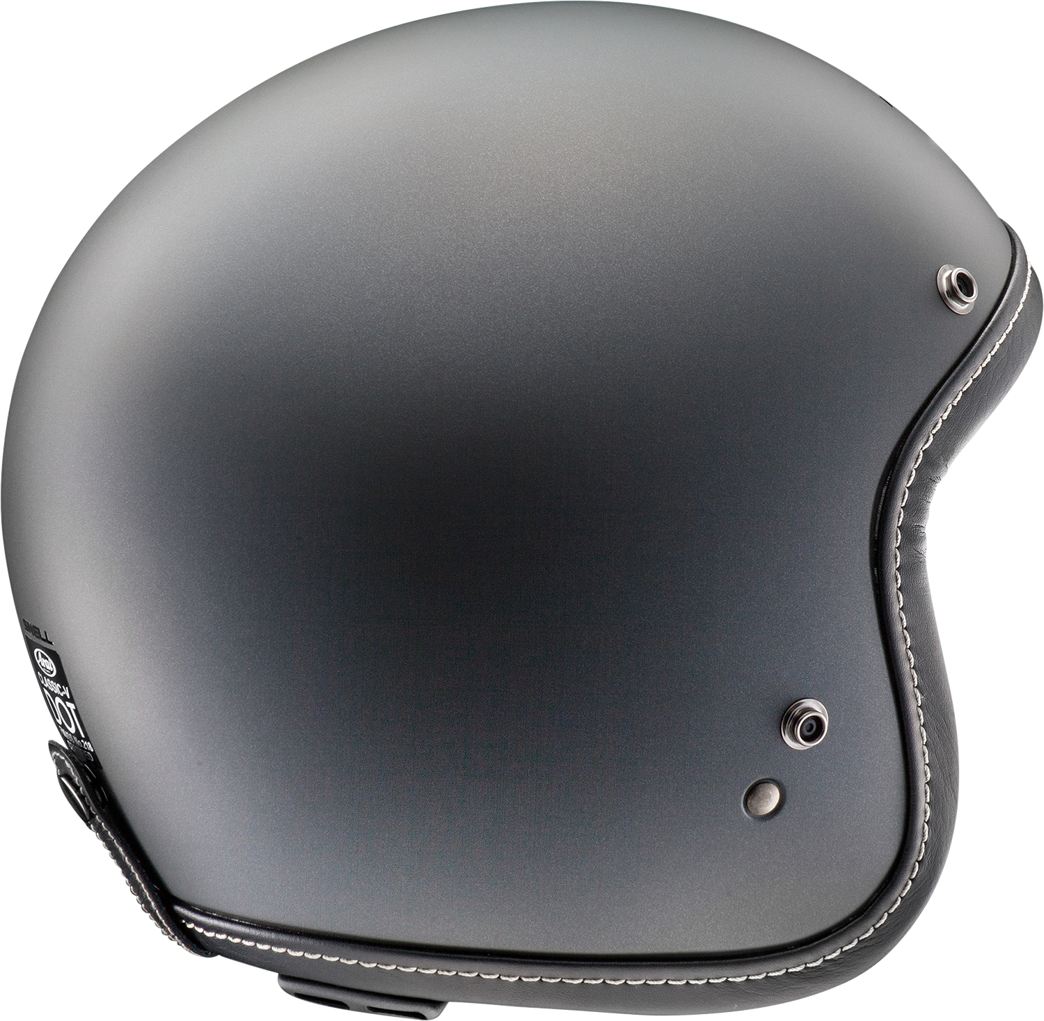 Arai Helmets Classic-V helmet in gun metallic frost color, small size, featuring a sleek aerodynamic design.