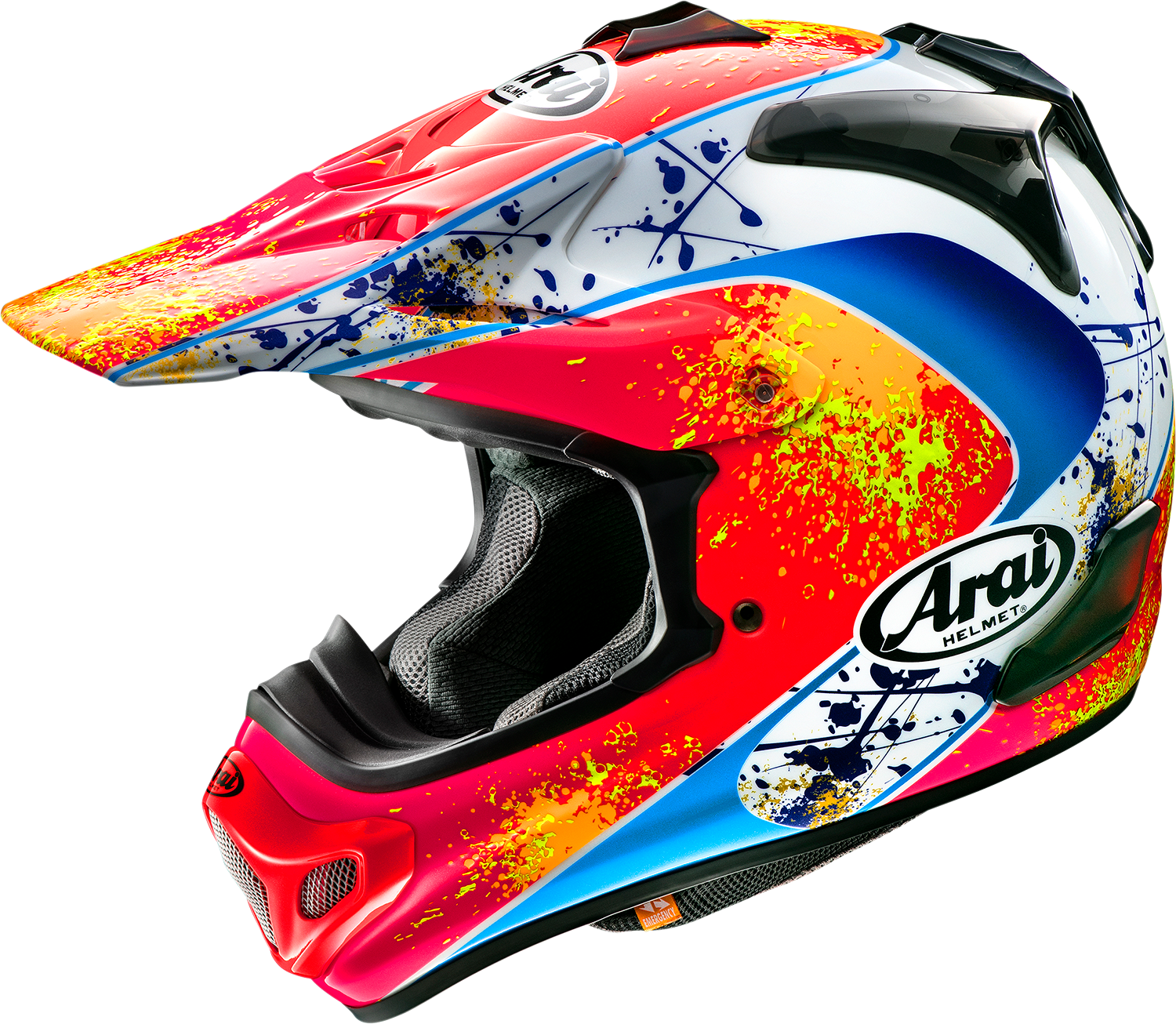Arai Helmets VX-Pro4 Stanton off-road motorcycle helmet in XS with enhanced trail protection, featuring a rugged design and ventilation.