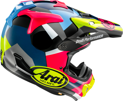 Arai VX-Pro4 Block helmet in XS size by Arai Helmets, featuring a sleek design and secure chin strap.