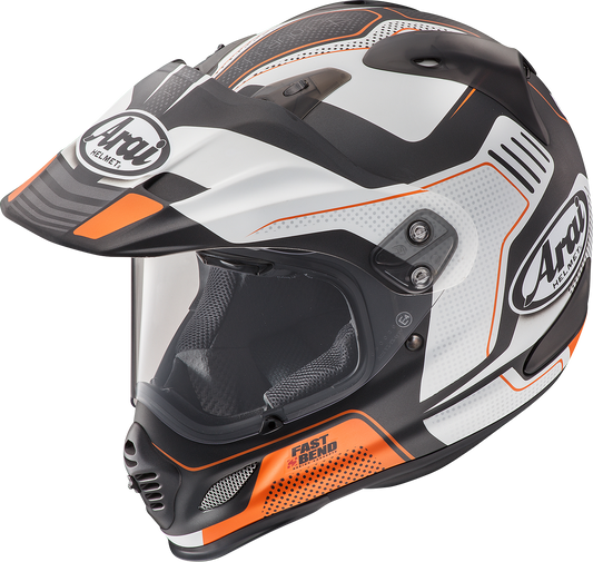 ARAÏ HELMETS XD-4 helmet in Vision Orange Frost with XS size, featuring a sleek aerodynamic design and clear visor.