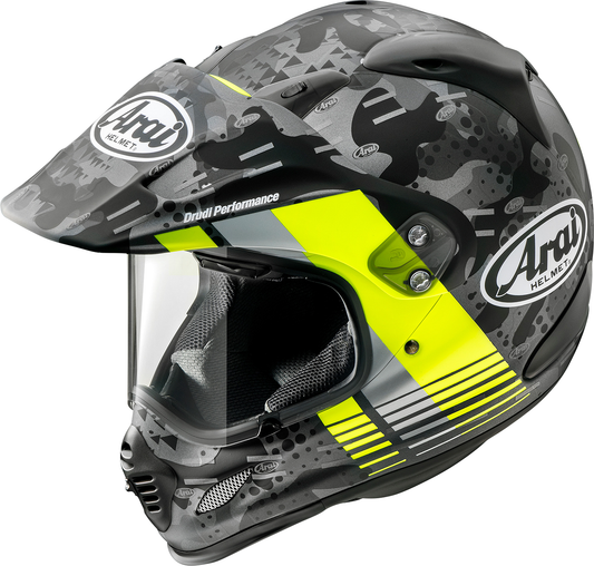 Fluorescent yellow frost ARAI HELMETS XD-4 helmet cover, XS size, designed for motorcycle helmets, bright and reflective for visibility