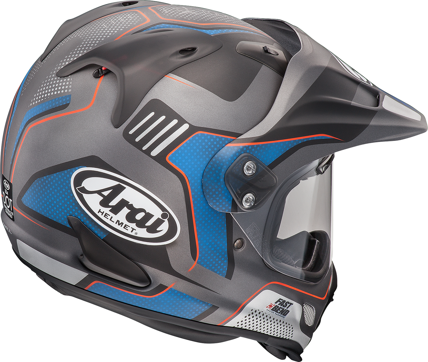 Arai XD-4 helmet in Vision Black Frost color with XS size, featuring a sleek motorcycle helmet design and visor.