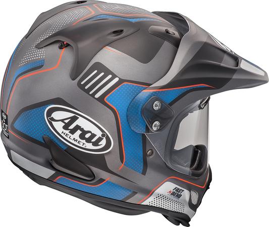 Arai XD-4 helmet in Vision Black Frost color with XS size, featuring a sleek motorcycle helmet design and visor.
