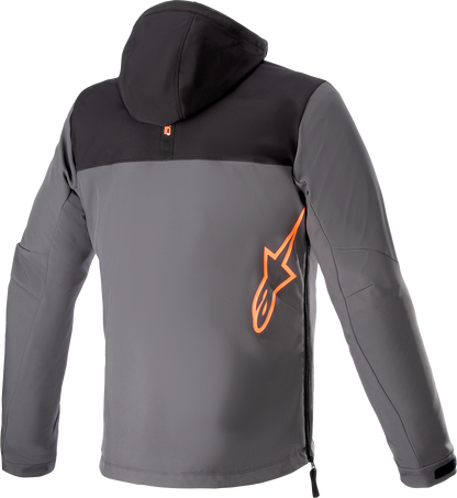 Alpinestars Sherpa Jacket in black and gray, 3XL size, featuring a cozy fleece lining and stylish design.