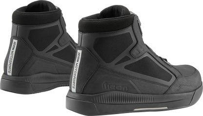 ICON Patrol 3™ waterproof boots in size 8, shown with rugged design and durable waterproof material.