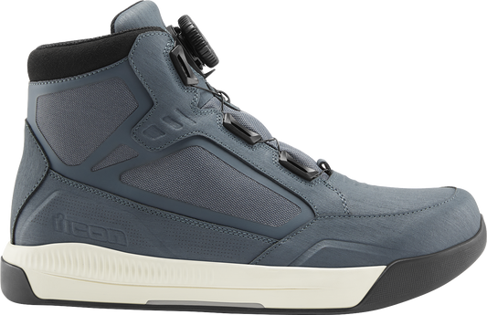 ICON Patrol 3™ waterproof boots in grey, size 12, featuring durable construction and rugged design for outdoor wear.